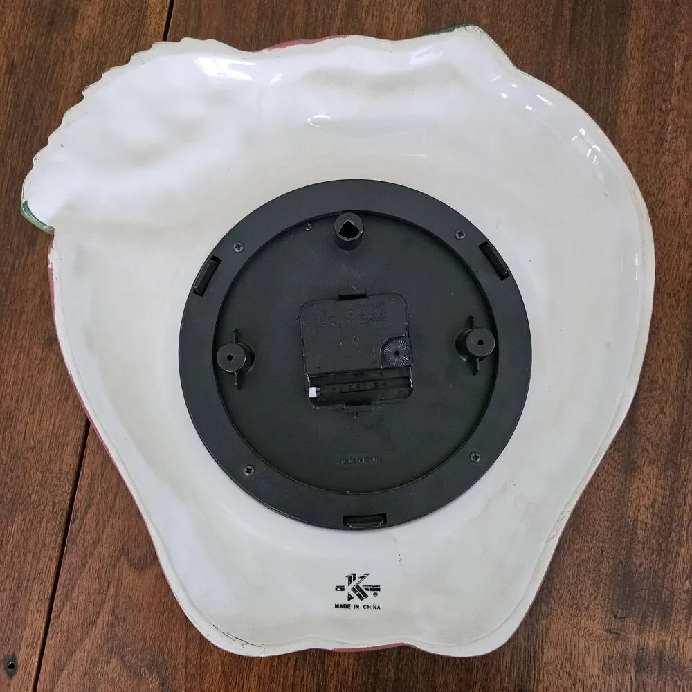 Vintage Mid Mod Acurite Apple Clock Battery Operated 11